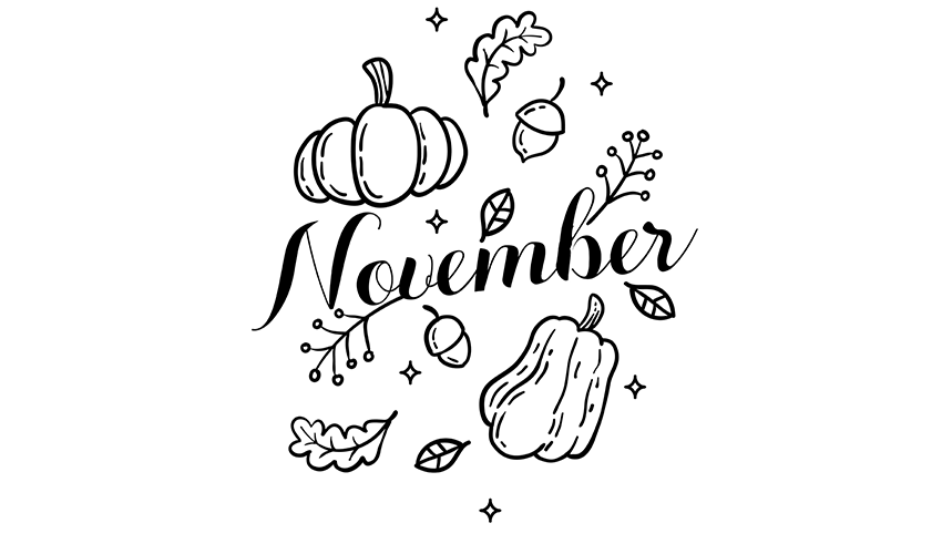 November Coloring Pages